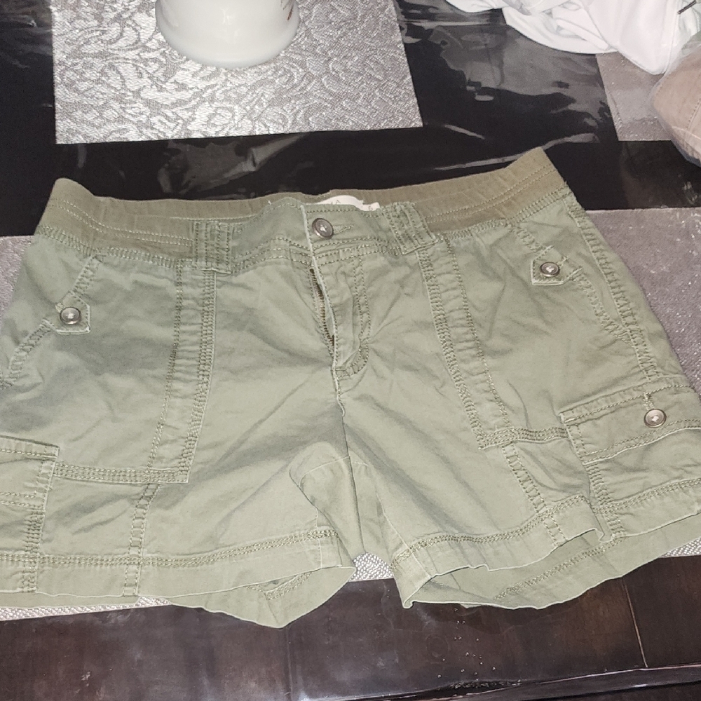 Olive Green Women's Cargo Shorts